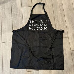 This Sh*t is Going to be Delicious Black Apron NWOT